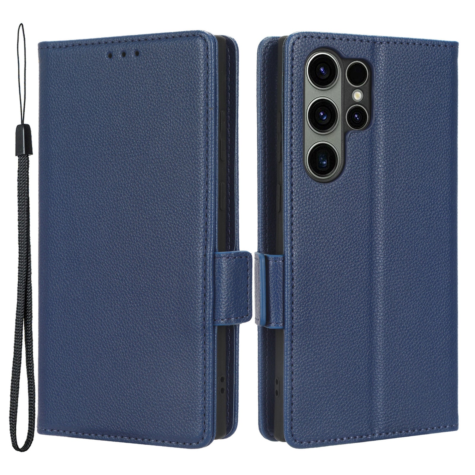 For Samsung Galaxy S23 Ultra Cell Phone Case Wallet Stand Litchi Texture PU Leather Dual Magnetic Clasp Cover For Samsung Galaxy S23 Ultra Cell Phone Case Wallet Stand Litchi Texture PU Leather Dual Magnetic Clasp Cover